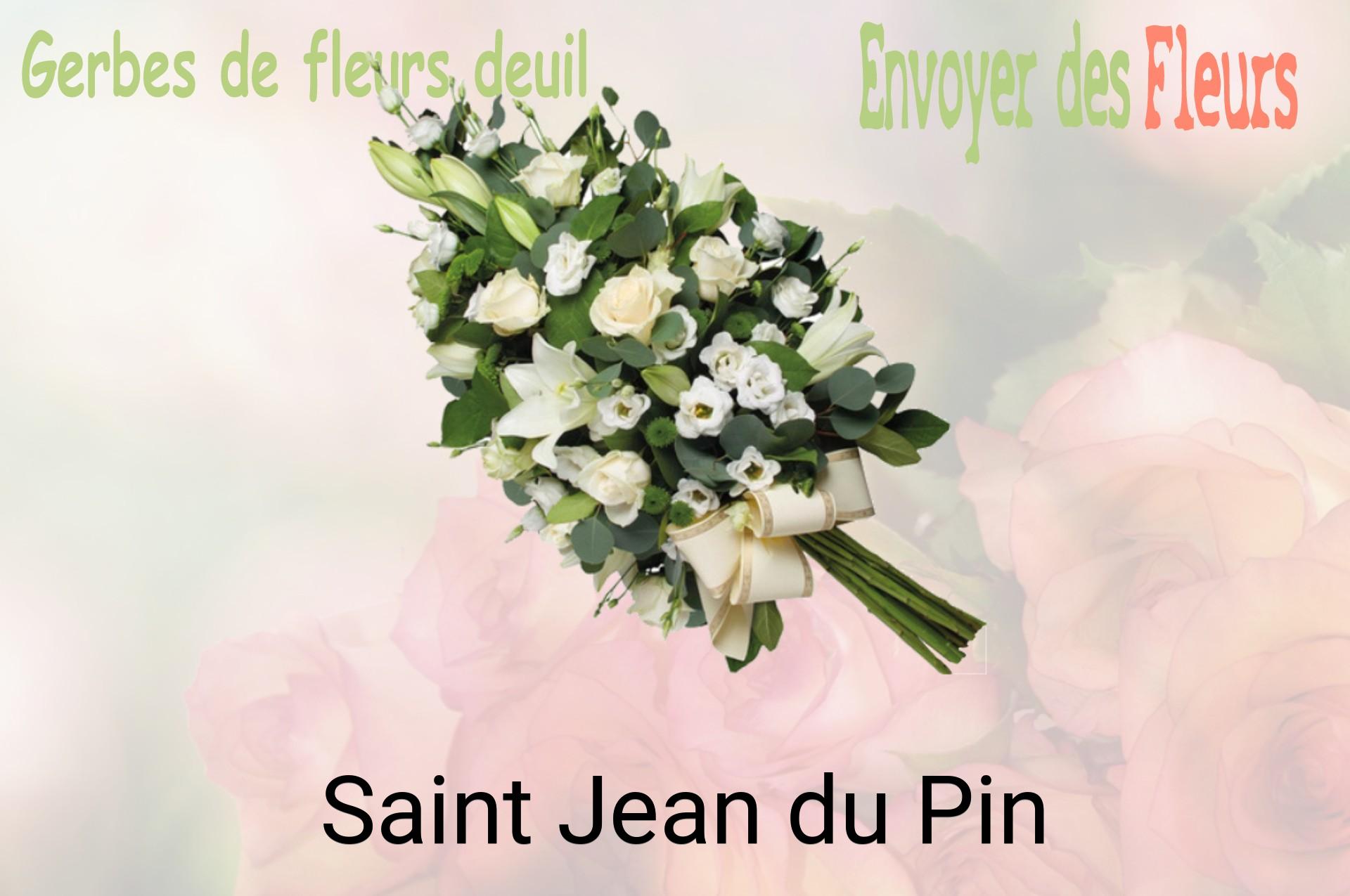 Gerbe de fleurs de deuil livrée à Saint-Jean-du-Pin